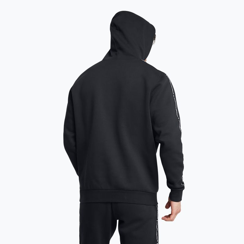 Férfi pulóver Under Armour Icon Fleece HD black/white 3