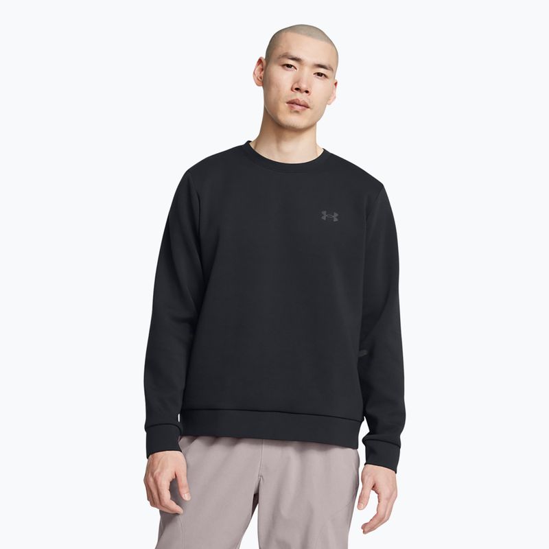 Férfi Under Armour Unstoppable Fleece Crew fekete/fekete melegítőfelső
