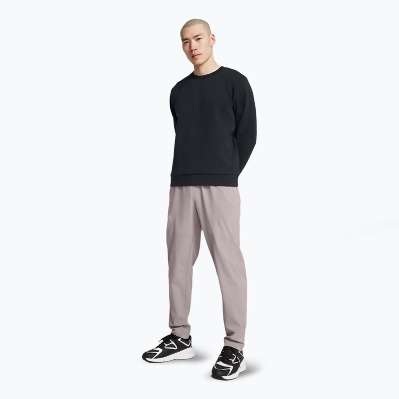 Férfi Under Armour Unstoppable Fleece Crew fekete/fekete melegítőfelső 2