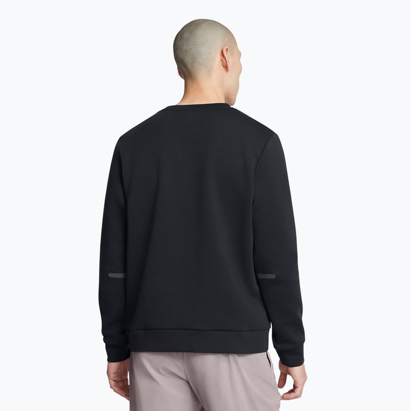 Férfi Under Armour Unstoppable Fleece Crew fekete/fekete melegítőfelső 3