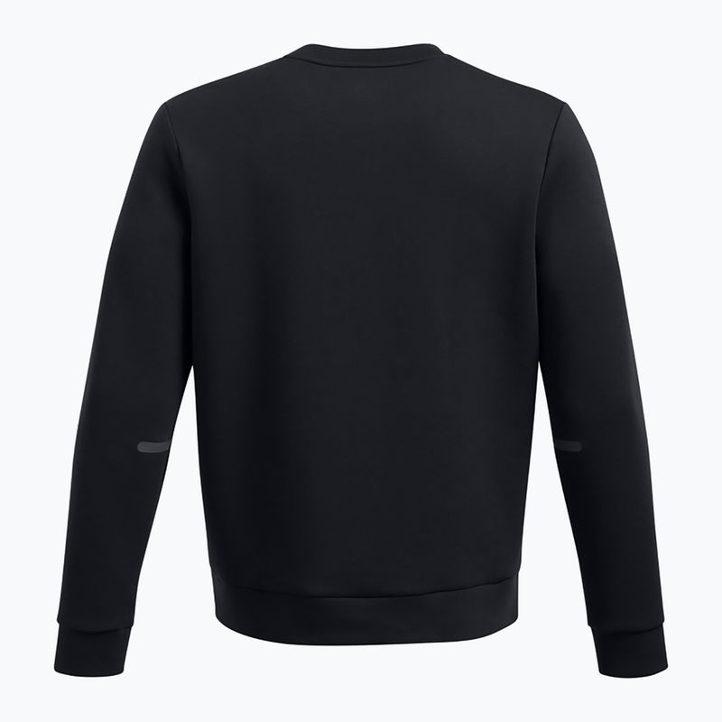 Férfi Under Armour Unstoppable Fleece Crew fekete/fekete melegítőfelső 5