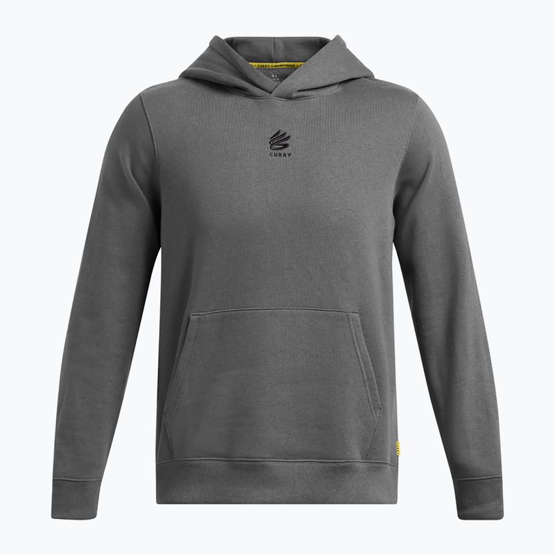 Férfi Under Armour Curry Splash kapucnis pulóver castlerock full heather/fekete
