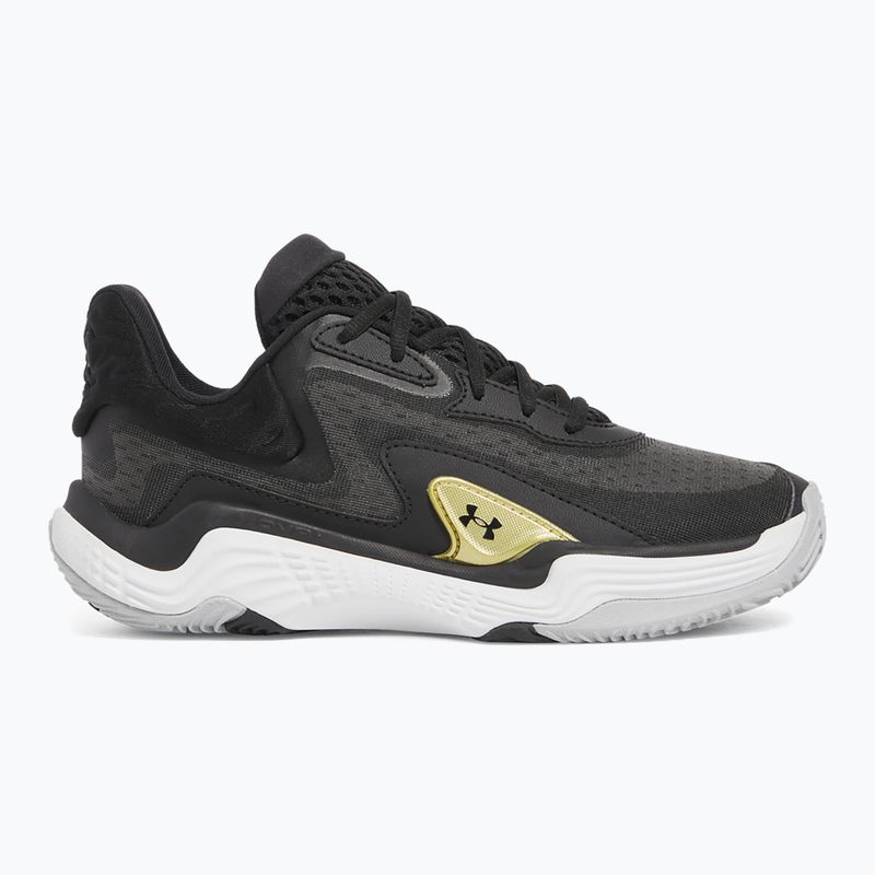 Under Armour Spawn 7 kosárlabda cipő fekete/metál arany/fekete 8