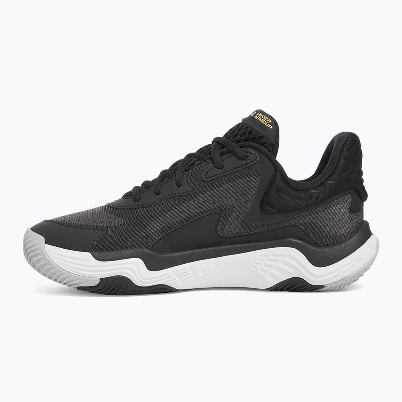 Under Armour Spawn 7 kosárlabda cipő fekete/metál arany/fekete 9