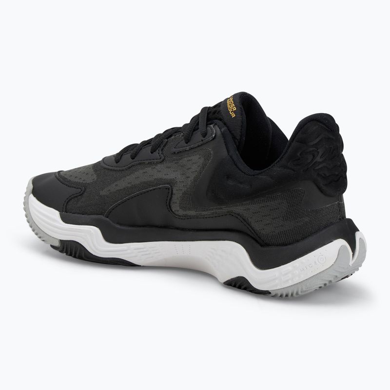 Under Armour Spawn 7 kosárlabda cipő fekete/metál arany/fekete 3