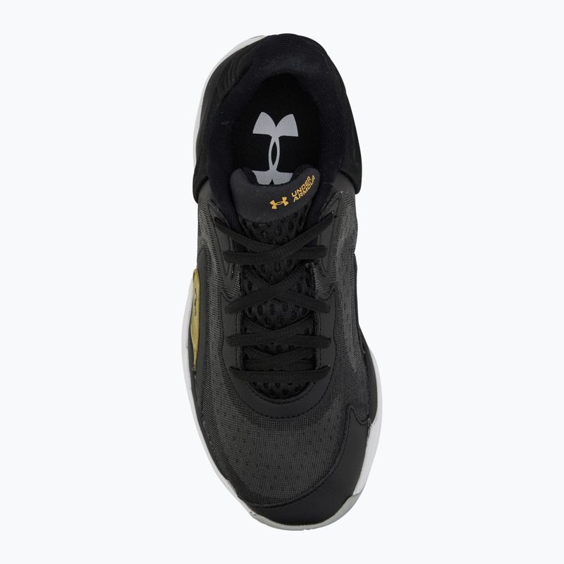 Under Armour Spawn 7 kosárlabda cipő fekete/metál arany/fekete 5