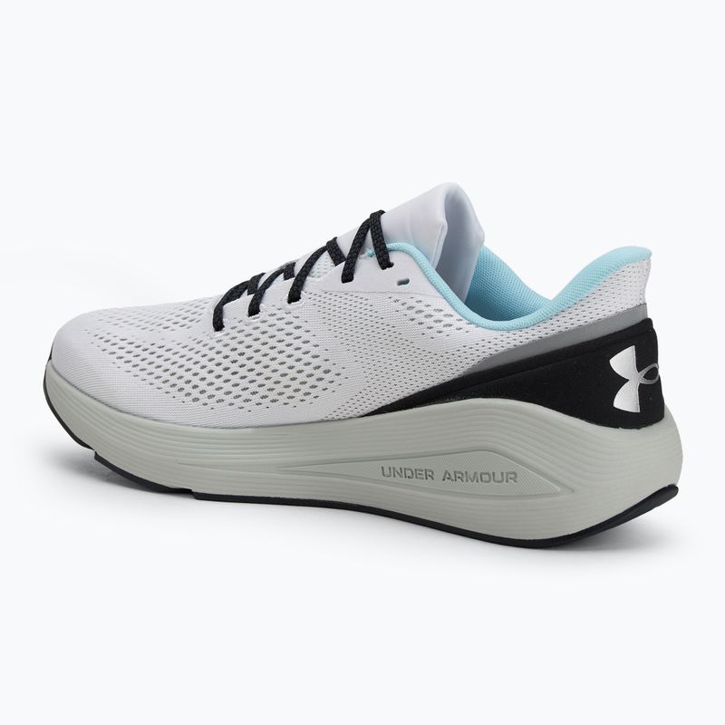 Under Armour Sonic 7 férfi futócipő fehér/hidro zöld/metál ezüst 3