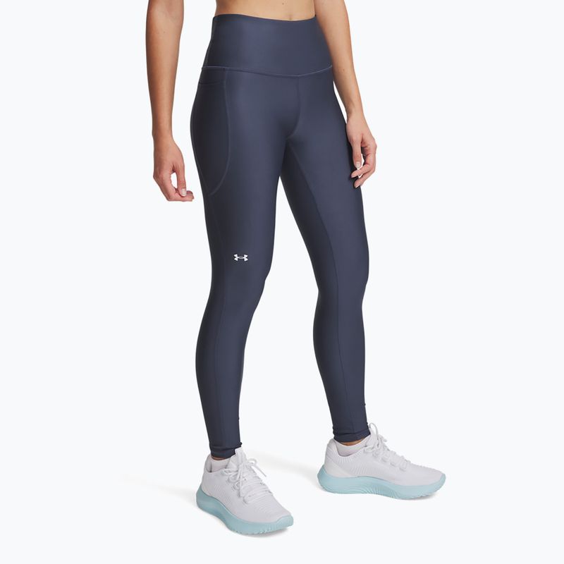 Under Armour női edző leggings HG Armour HiRise Downpour szürke/fehér