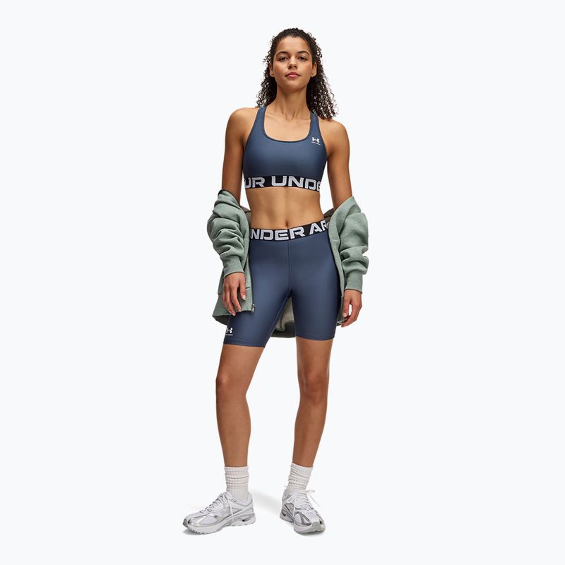 Under Armour női rövidnadrág HG Authentics 8in downpour szürke / fehér 2