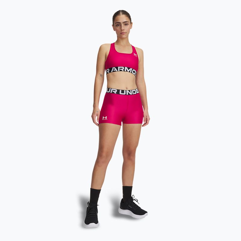 Under Armour női rövidnadrág HG Authentics horizon árnyalatú fukszia/fehér 2