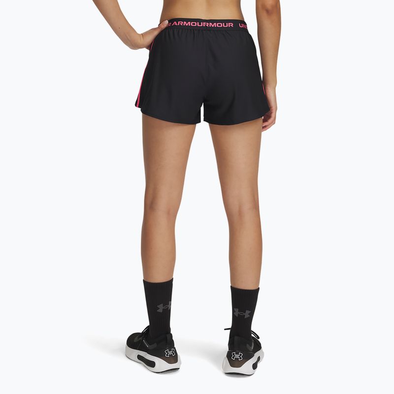 Under Armour Tech Play Up női rövidnadrág fekete/szuper rózsaszín 3