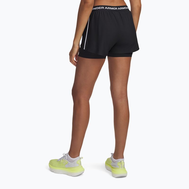 Under Armour Tech Play Up 2in1 fekete/fekete/fehér női edzőnadrág 3