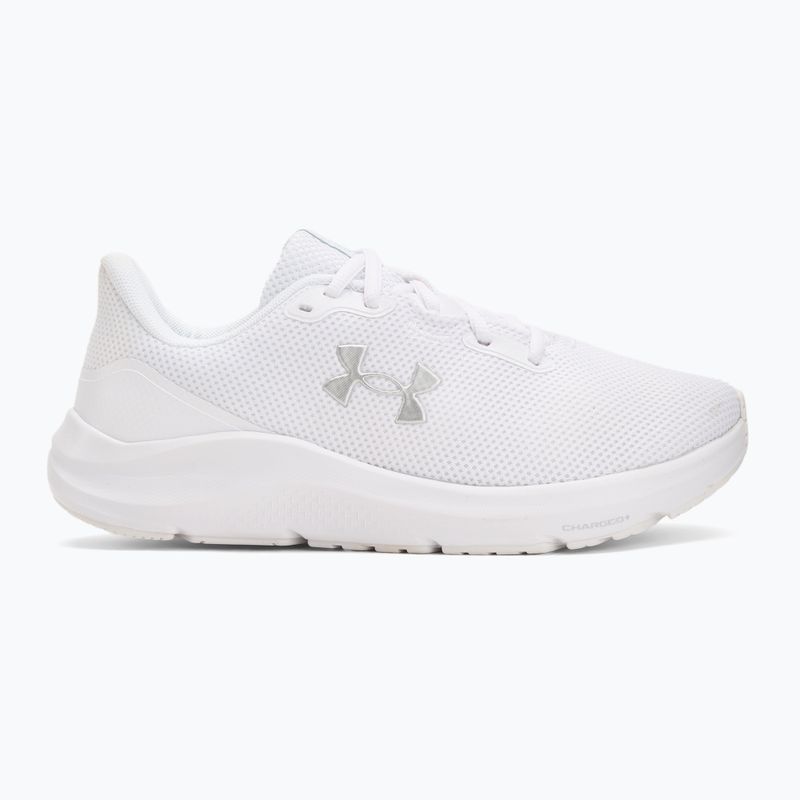 Női futócipő Under Armour Charged Pursuit 4 fehér/fehér/fémes ezüst 2