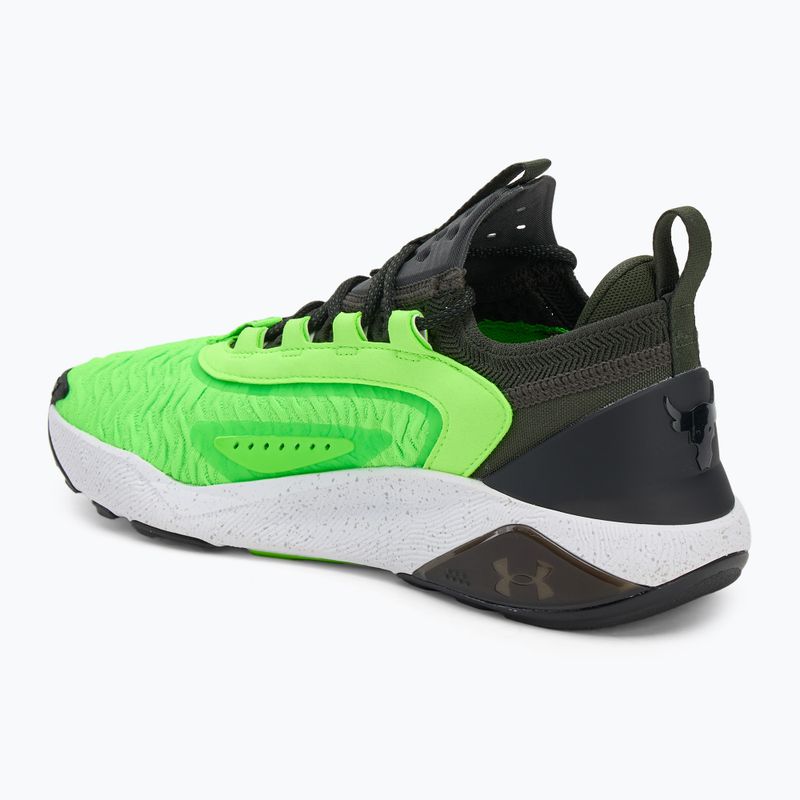Under Armour Project Rock 7 férfi edzőcipő barokkzöld/szürkészöld/fekete 3