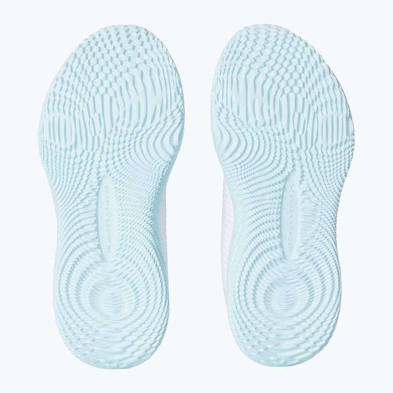 Under Armour Dynamic 2 fehér/stream/metallic silver női edzőcipő 5