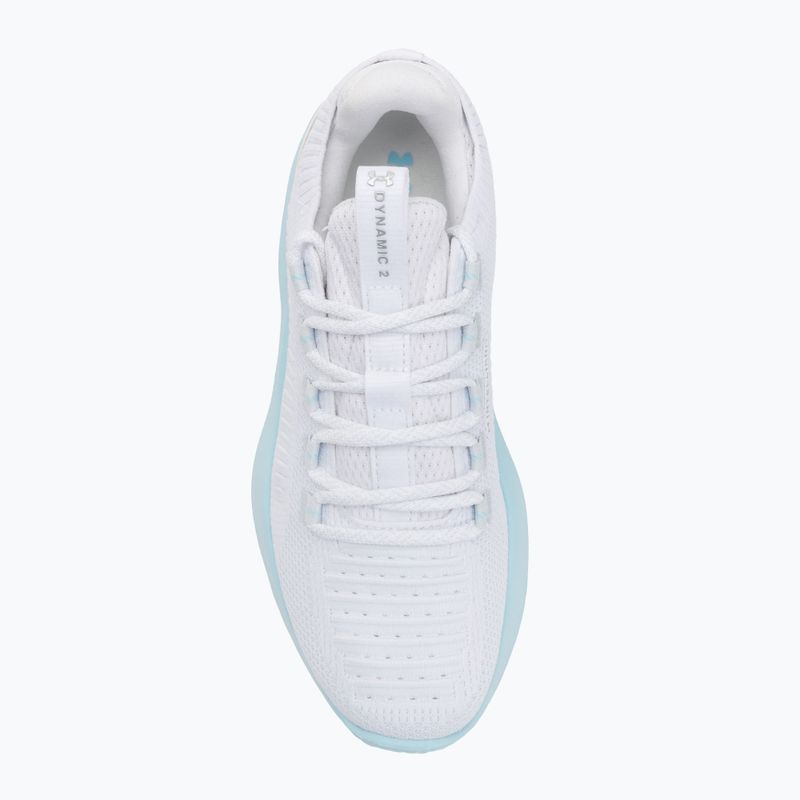 Under Armour Dynamic 2 fehér/stream/metallic silver női edzőcipő 5