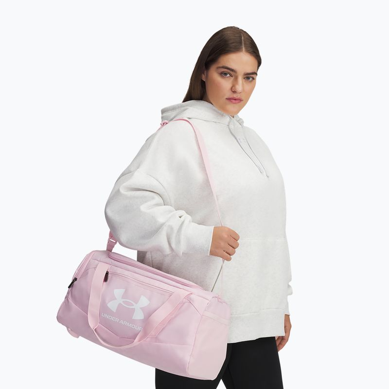 Under Armour Undeniable 5.0 Duffle XS 23 l prím rózsaszín/prím rózsaszín/fehér táska 4