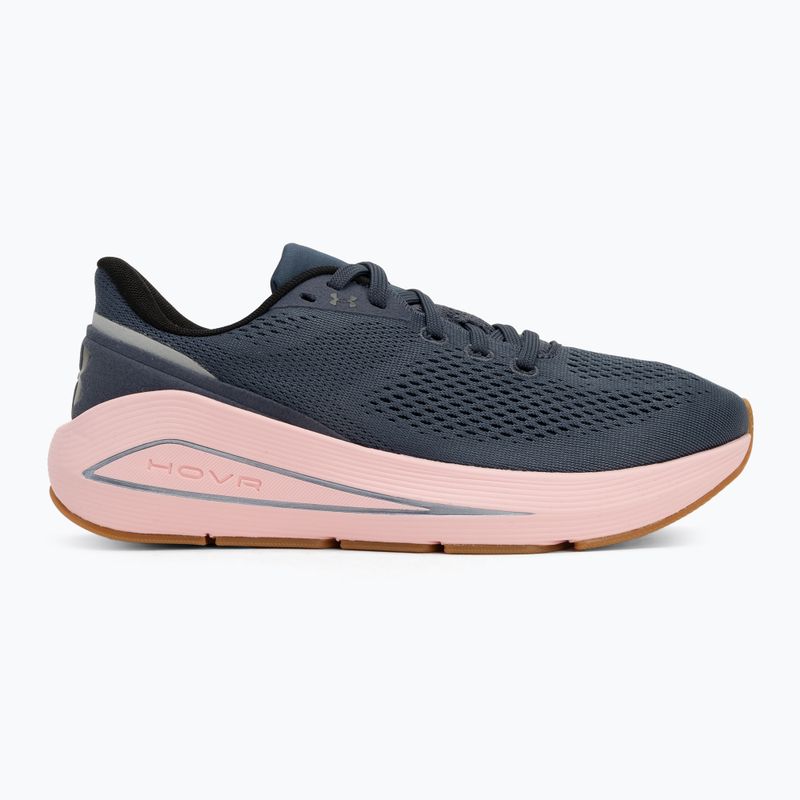Under Armour Sonic 7 női futócipő downpour szürke/prime rózsaszín/fekete 2