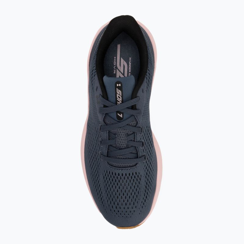 Under Armour Sonic 7 női futócipő downpour szürke/prime rózsaszín/fekete 5