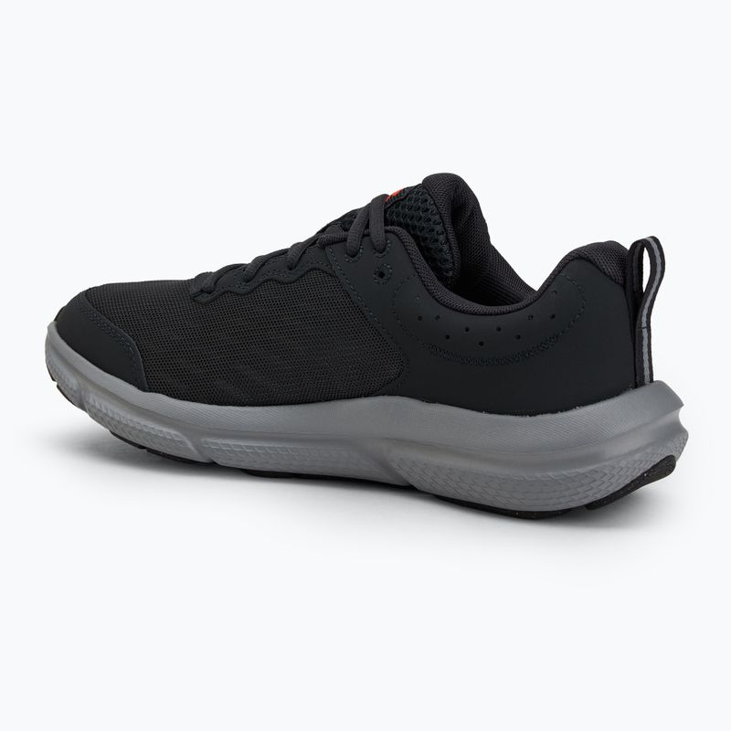 Under Armour Charged Assert 10 férfi futócipő antracit/antracit/arez piros 3