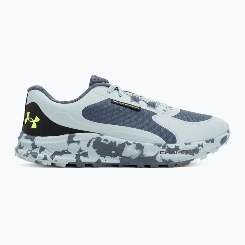 Under Armour Charged Bandit Trail 3 férfi futócipő downpour szürke/harbor kék/hyper zöld 2