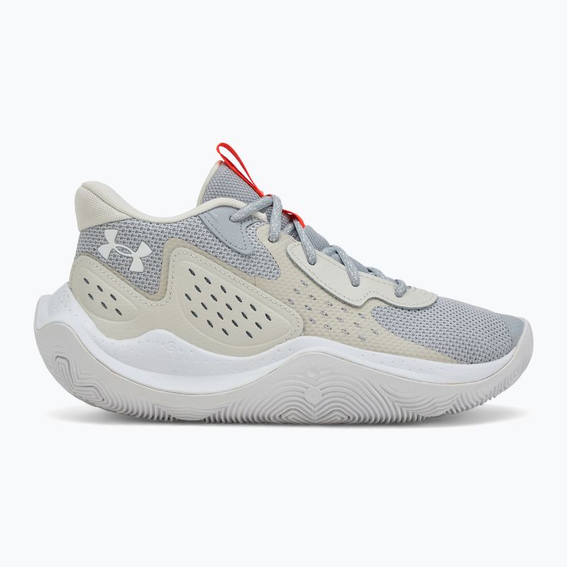 Under Armour Jet' 23 mod szürke/piros/fehér kosárlabda cipő 2