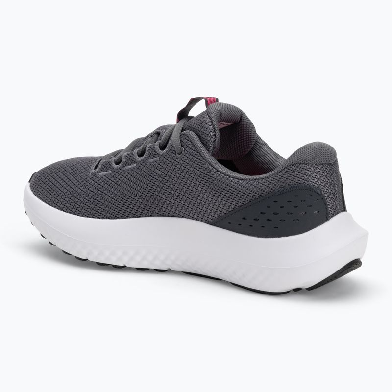 Under Armour Charged Surge 4 castlerock/antracit/aero rózsaszín női futócipő 3