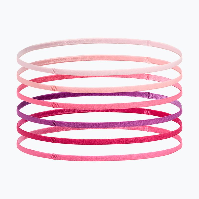 Gyermek fejpánt Under Armour Mini Elastic 6 pcs prime pink/white 2