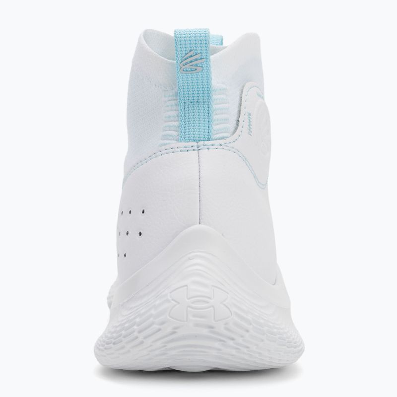 Under Armour CURRY 4 FLOTRO kosárlabda cipő fehér/stream/metál ezüst 6