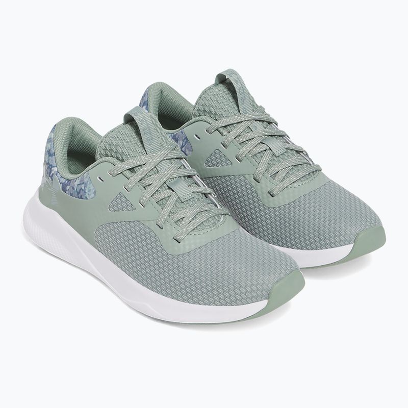 Under Armour Charged Aurora 2+ szilika zöld/fehér/metál szilika női edzőcipő 10