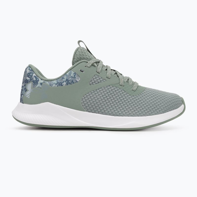 Under Armour Charged Aurora 2+ szilika zöld/fehér/metál szilika női edzőcipő 2