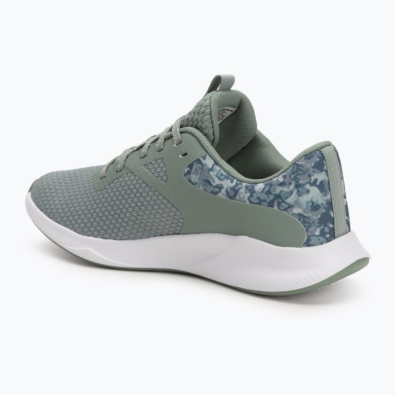 Under Armour Charged Aurora 2+ szilika zöld/fehér/metál szilika női edzőcipő 3