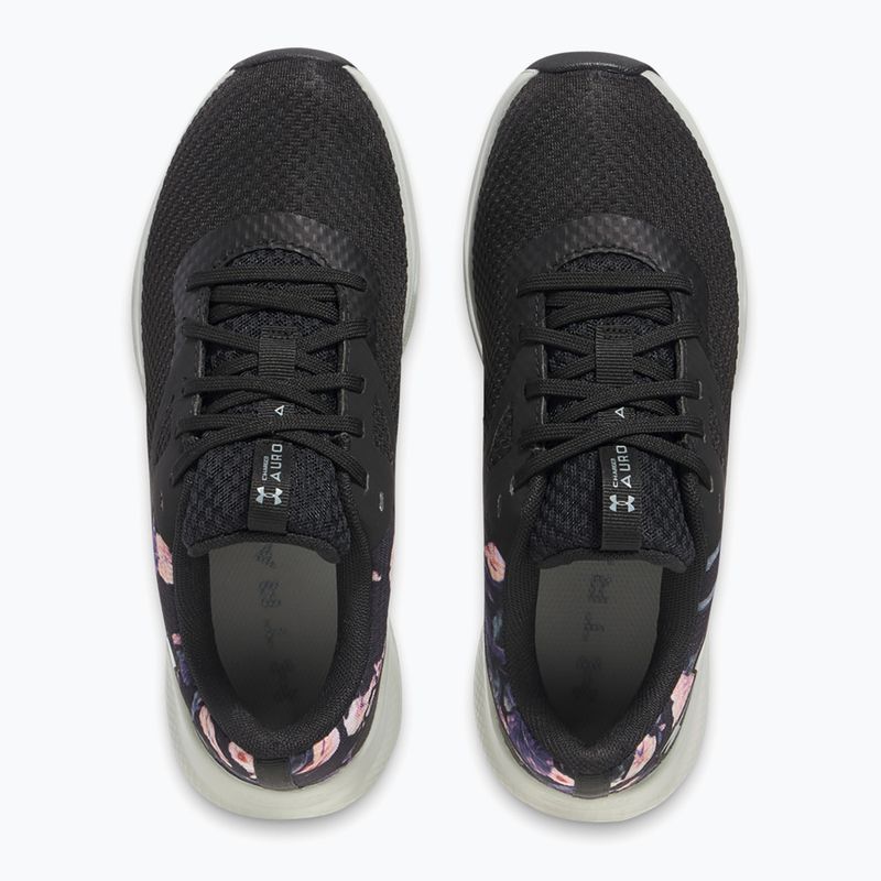Under Armour Charged Aurora 2+ női edzőcipő fekete/hidro zöld/metál meleg ezüst 11