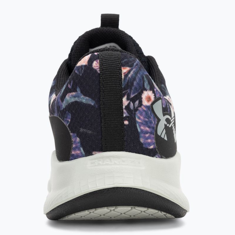 Under Armour Charged Aurora 2+ női edzőcipő fekete/hidro zöld/metál meleg ezüst 6