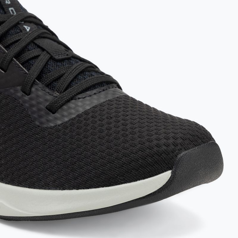 Under Armour Charged Aurora 2+ női edzőcipő fekete/hidro zöld/metál meleg ezüst 7