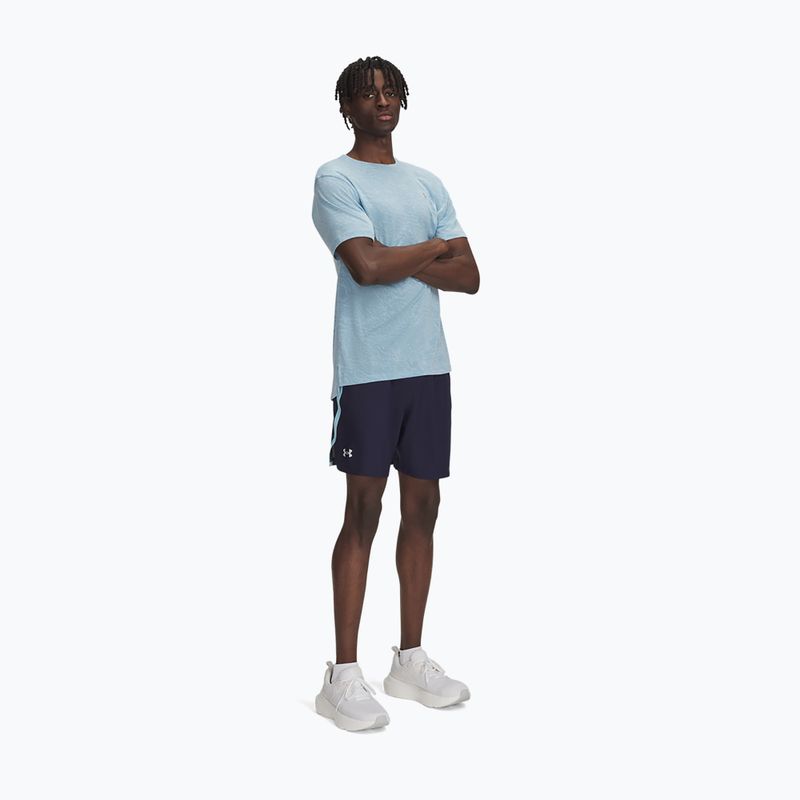 Under Armour Launch 7" férfi futónadrág midnight navy / stream / fényvisszaverő 2