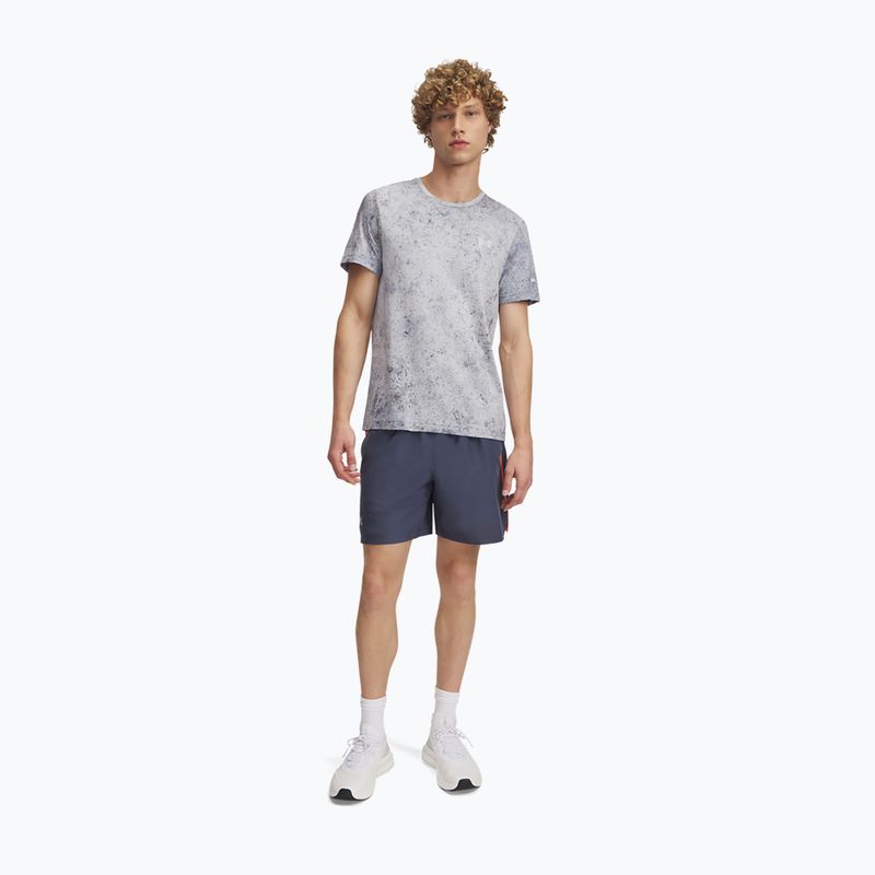 Under Armour Launch 7" férfi futónadrág Downpour szürke / tűz / fényvisszaverő 2