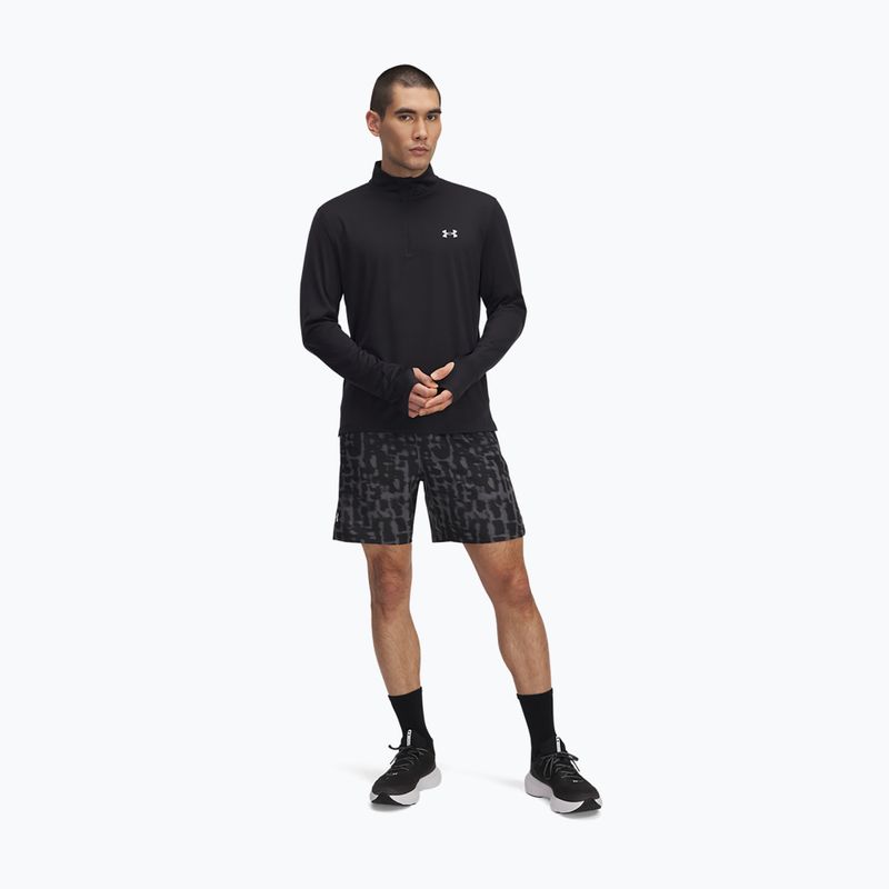 Férfi Under Armour Launch 7" Print castlerock / antracit / fényvisszaverő futónadrág 2