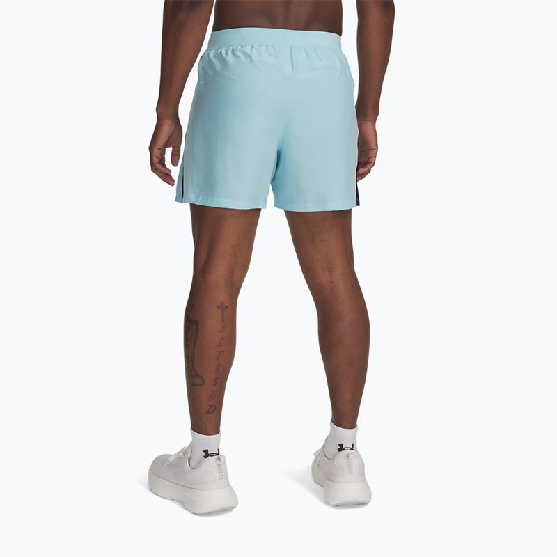 Under Armour Launch 5" férfi futónadrág stream / midnight navy / fényvisszaverő 3