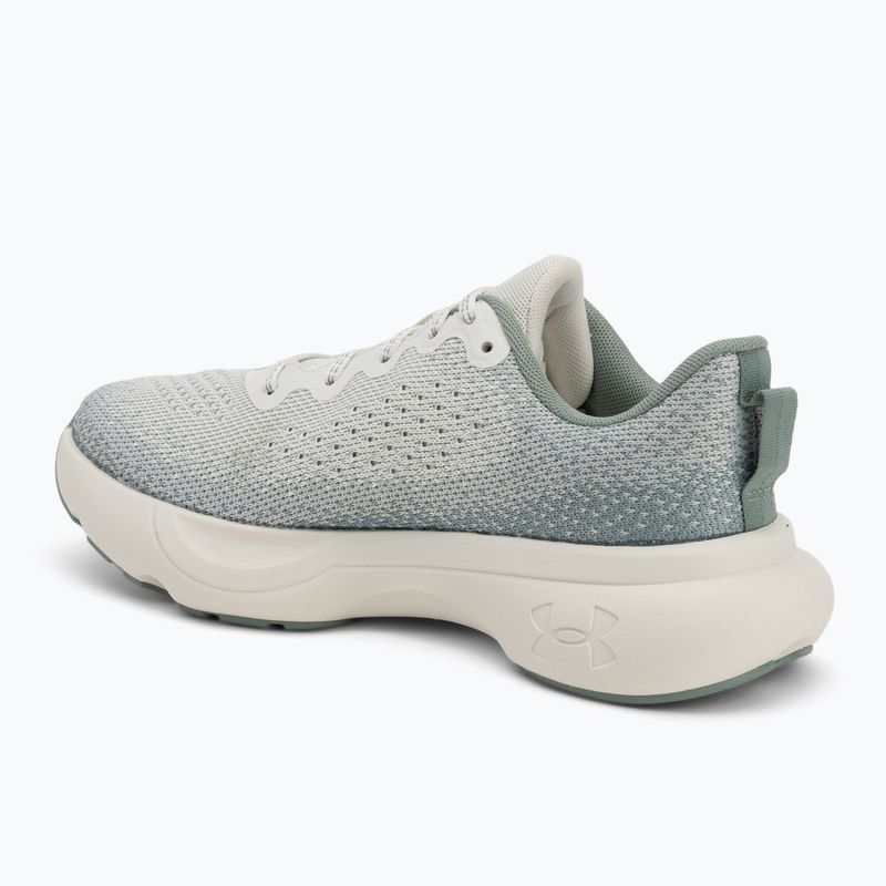 Under Armour Infinite fehér kvarc/szilika zöld/metál szilika női futócipő 3