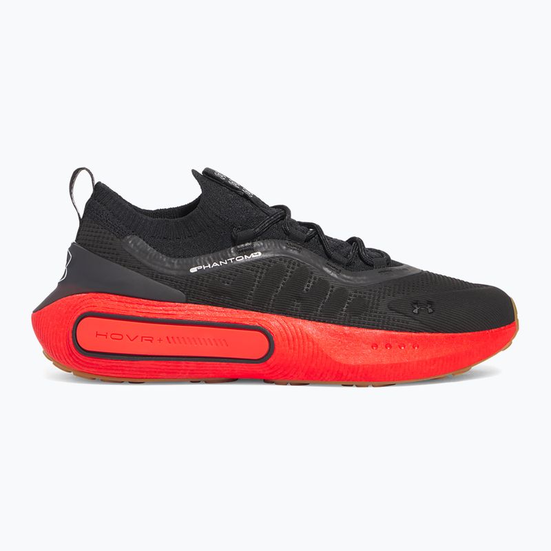 Férfi Under Armour Phantom 4 fekete/láva piros/metál ezüst cipő 8