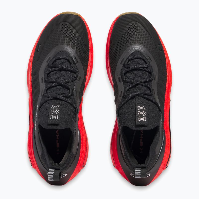 Férfi Under Armour Phantom 4 fekete/láva piros/metál ezüst cipő 11