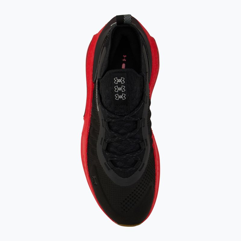 Férfi Under Armour Phantom 4 fekete/láva piros/metál ezüst cipő 5