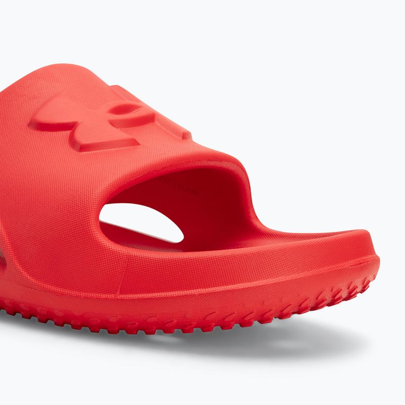 Férfi Under Armour Locker V Slide piros/piros/piros flip-flopok 7