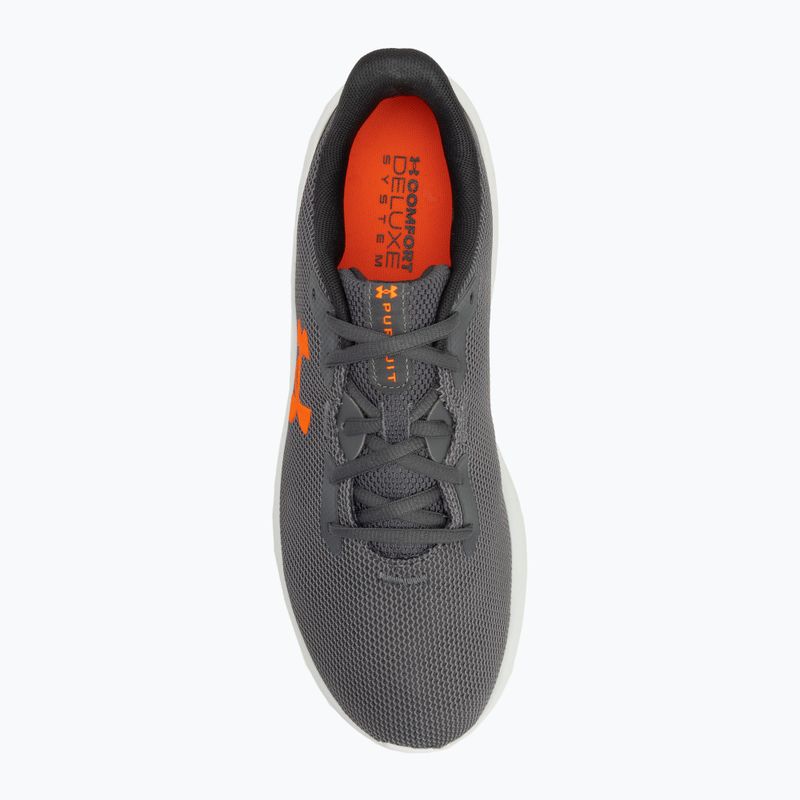 Under Armour Charged Pursuit 4 castlerock/anthracite/blaze narancs férfi futócipő 5