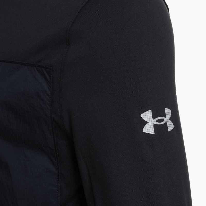 Férfi Under Armour Trail Run Quarter Zip fekete/fényvisszaverő futó melegítőfelső 3