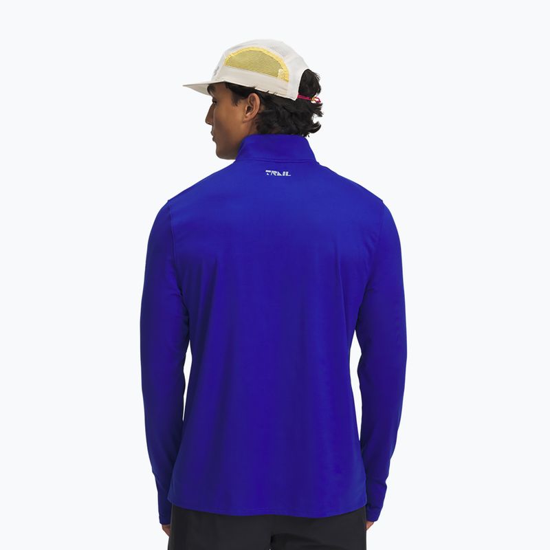 Férfi Under Armour Trail Run Quarter Zip királyi/reflektív futó melegítőfelső 2