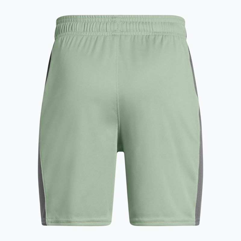 Under Armour Challenger Knit szilikazöld / castlerock / fehér gyermek futballnadrág 2