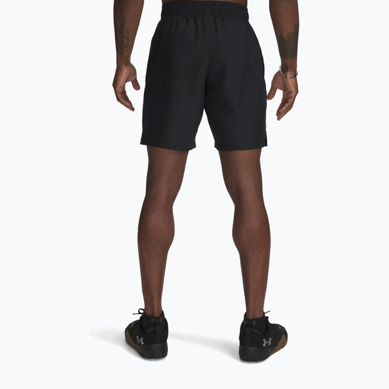 Férfi edzés rövidnadrág Under Armour Woven Wordmark black 2
