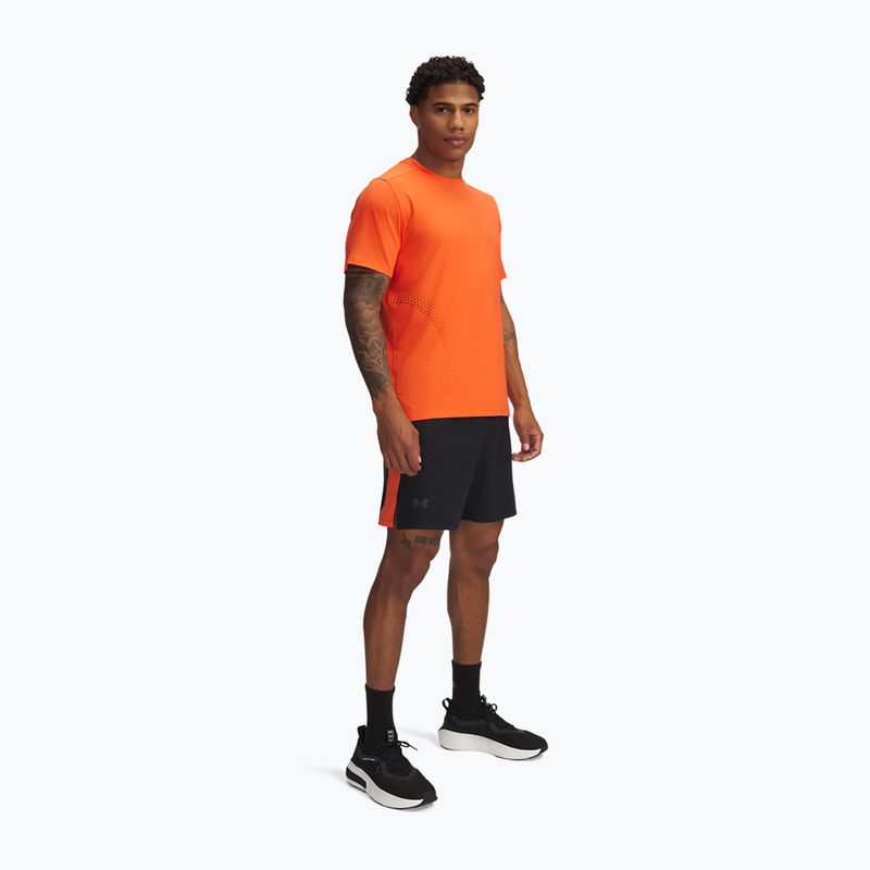 Under Armour Launch Pro 7" férfi futónadrág fekete / tűz / fényvisszaverő 2